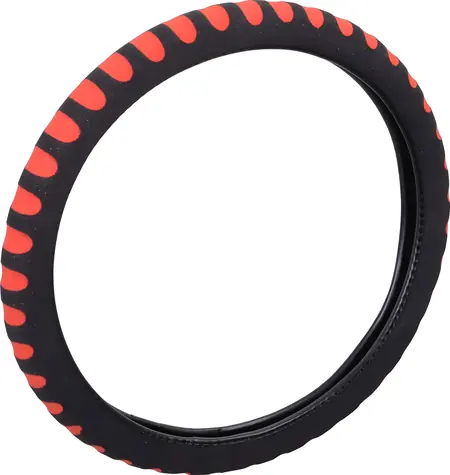 Compass SOFT černo-červená / Potah volantu / 37-39 cm