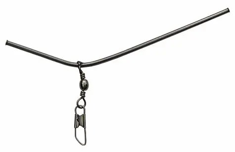 SURETTI Ohnuté brčko s karabinkou a obratlíkem 15 cm / Rybářská montáž