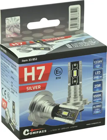 Compass Silver CSP / LED autožárovka H7 / 12V / 2000 lm / 6500K / 2 ks