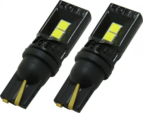 Compass LED žárovka T10 4LED 3030 bílá / 12V / 3W / 300lm / 6000K / CAN-BUS / 2ks