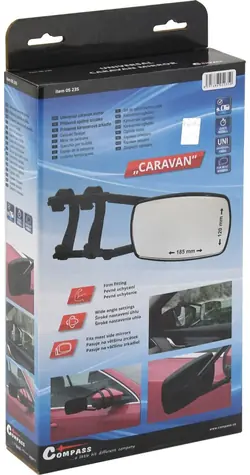 Compass Zrcátko přídavné CARAVAN / Zrcátko / 18,5x12 cm / karavan, přívěs