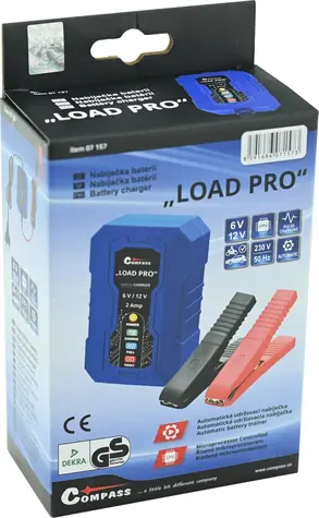 Compass LOAD PRO 2A / Automatická nabíječka autobaterií / 6V/12V / 4-120 Ah / IP65
