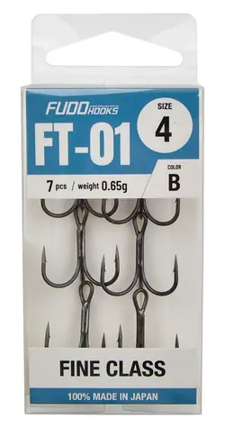 Fudo Hooks Treble / Trojháček / vel. 4 / bal. 7 ks