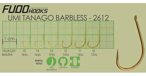 FUDO HOOKS Háček Tanago Brl vel. 15 / 16 ks