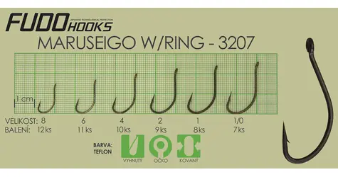 FUDO HOOKS Háček Maruseigo Ring vel. 6 / bal. 11 ks