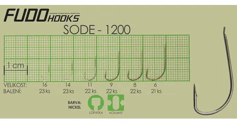 FUDO HOOKS Háček Sode Velikost 16 / 23 ks