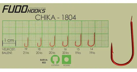 Fudo Hooks® Chika vel. 15 / Háček / 19 ks