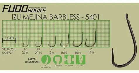 FUDO HOOKS® Háček Mejina Brl / Velikost 10 / 20 ks