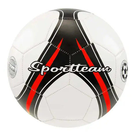 SPORTTEAM Fotbalový míč S2 černo-červený / Míč / Vel. 5 / PVC třívrstvý