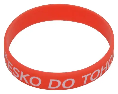 SPORTTEAM Náramek silikon ČR 4 / Fandovský doplněk / Česká republika