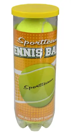 SPORTTEAM Tenisové míčky / 3 ks / Polyesterová plsť