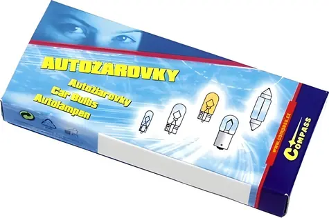 Compass T2W 12V 2W Ba9s / Autožárovka / Box 10 ks / Homologace E