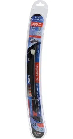 Compass Stěrač plochý FLAT MULTI 35 cm / Stěrač / univerzální adaptéry / grafitová gumička