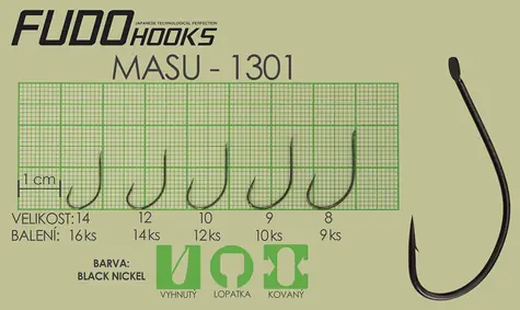 FUDO HOOKS Háček Masu vel. 14 / bal. 16 ks