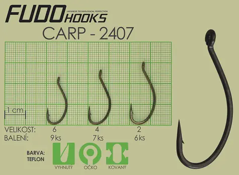 Fudo Hooks Carp / Háček / velikost 2 / 6 ks