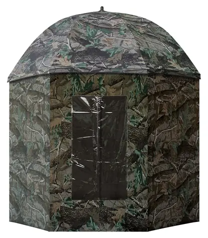 Suretti Deštník s bočnicí Full Cover CAMO 250 cm / Deštník / Rybářský / S bočnicí