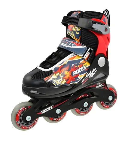 Roces COMPY 5.0 Boy černá, červená / Kolečkové brusle / vel. S (30-33) / ABEC 3 / kolečka 64x24 mm