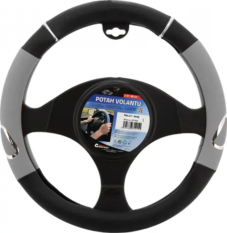 Compass Potah volantu RALLY šedá / Potah volantu / O 37-39 cm