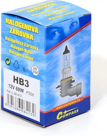 Compass HB3 / Autožárovka / 60W / 12V / P20d / UV filtr