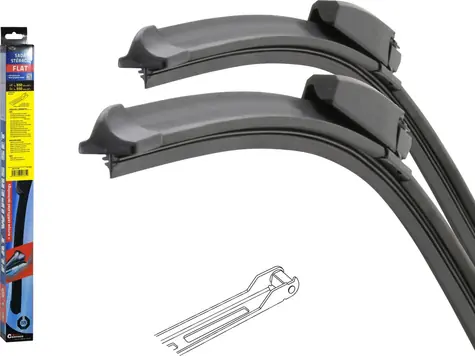 Compass FLAT SET JOINT 550+550mm / Sada stěračů / plochý typ / řidič + spolujezdec