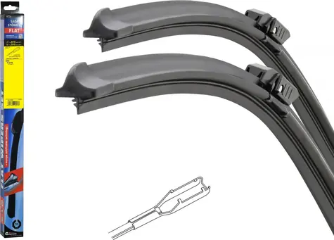 Compass FLAT TALON 610+510 mm / Sada stěračů / řidič + spolujezdec / BMW X2 (F39) / ploché