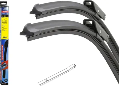 Compass Stěrače FLAT BOLT 610+550 mm / Sada stěračů / Ploché / Uchycení BOLT
