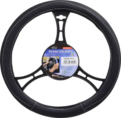 Compass CLASSIC černá / Potah volantu / O 37-39 cm