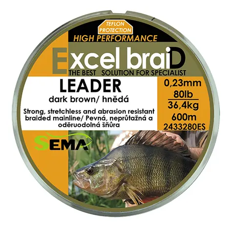 Sema Leader / Pletená šňůra / 600 m / 100 lbs / 45,5 kg