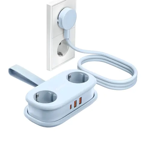 Orico AP3 modrá / Nabíjecí stanice / GaN / 20W / 2x zásuvka 230V + 2x USB-A + USB-C
