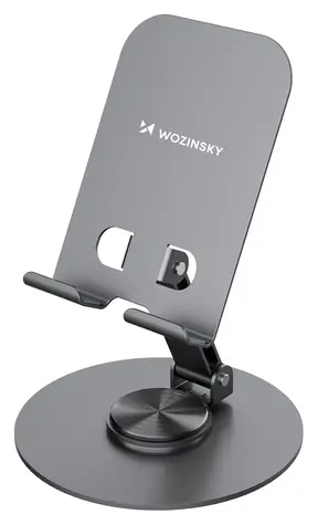Wozinsky WPT-K95 šedá / Stojánek na telefon a tablet / Otočný