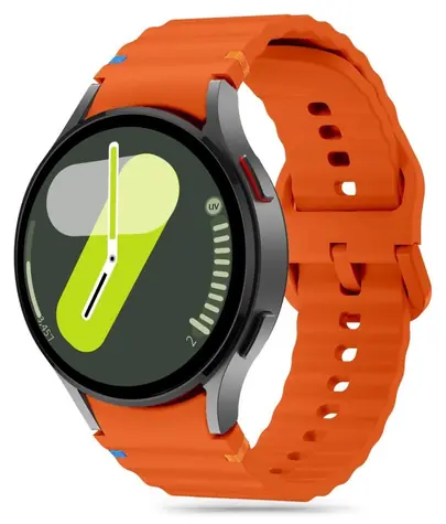 Tech-Protect Silicone Sport oranžová / Řemínek / pro Samsung Galaxy Watch 4/5/5 Pro/6/7/FE / Silikonový