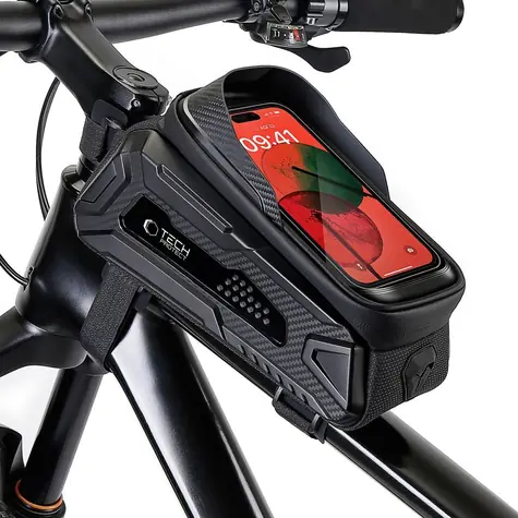 Tech-Protect V2 Bike Bag 1,2l černá / Brašna na kolo s pouzdrem na telefon