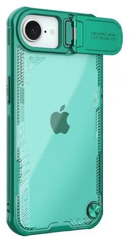 Nillkin Iceblade Prop zelená / Kryt / pro Apple iPhone 16e, 17e / s krytkou objektivu / stojánek