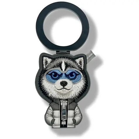 Nimmy Cool&Cute 2.0 Wolf černá / Magnetický přívěsek / motiv vlk