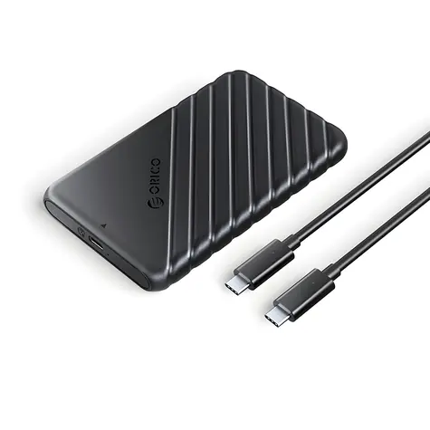 Orico 25PW1C-C3 černá / Box pro 2,5" HDD/SSD / USB-C 3.1 / SATA III 6Gb/s