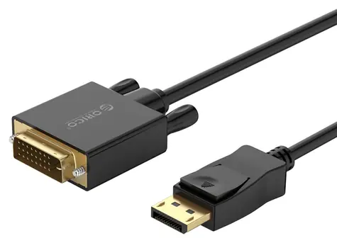 Orico XD-DTD černá / Video kabel / DisplayPort - DVI / 2 m