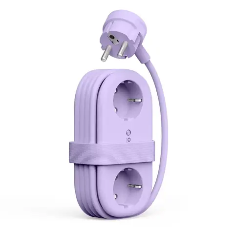 Orico AP3 fialová / Nabíjecí stanice / GaN 65W / 2x AC / 2x USB-A / 2x USB-C