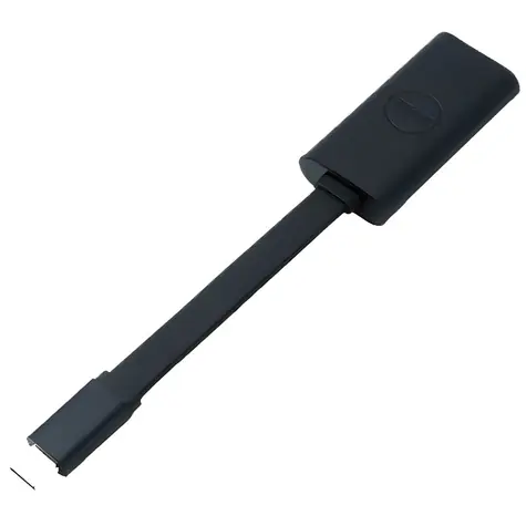DELL 470-ABND redukce USB-C (M) - RJ-45 (F) černá / Redukce / síťový adaptér pro notebooky a tablety