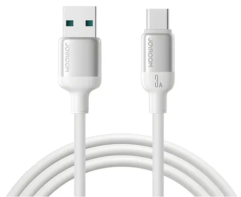 Joyroom S-A62 Lively Series bílá / Nabíjecí kabel / USB-A - USB-C / 3A / 1,2 m