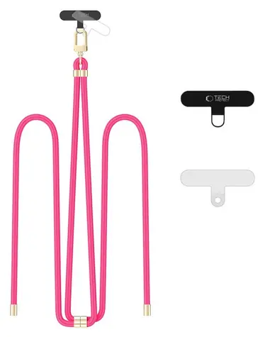 Tech-Protect C7S Rope růžová / Crossbody popruh pro smartphone