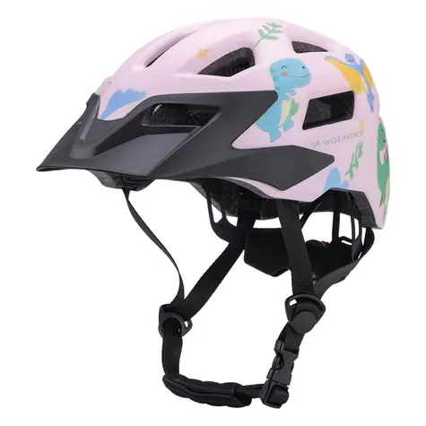 Wozinsky MTB růžová S / Dětská cyklistická helma / odnímatelný kšilt