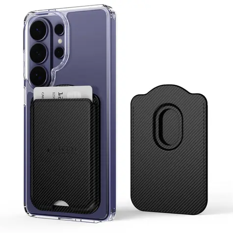 Tech-Protect CH02 MagWallet karbonová / Peněženka / MagSafe