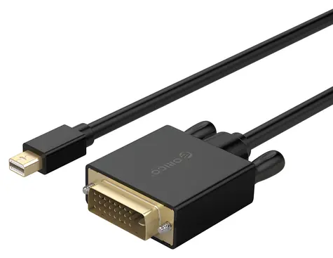 Orico XD-MDTD černá / Adaptérový kabel / Mini DisplayPort - DVI / Full HD 60Hz / 3 m