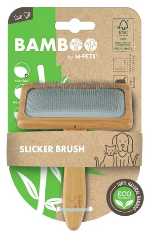 M-PETS Kartáč Bamboo M / Péče o srst / Pro psy
