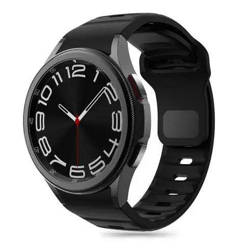 Tech-Protect Silicone Line černá / Řemínek / pro Samsung Galaxy Watch 4/5/5 Pro/6/7/FE / Silikonový