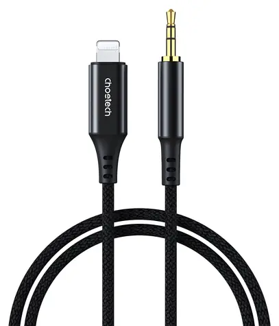 Choetech AUX009 černá / Audio kabel / Lightning (M) - Jack 3,5 mm (M) / 2 m