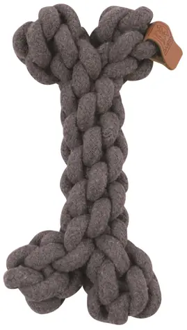 M-Pets Kost Coto bavlněná šedá 19 cm / Přetahovadlo / Bavlna