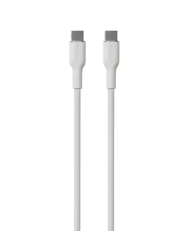 Puro Soft bílá / Datový kabel USB-C - USB-C / 60 W / 1,5 m