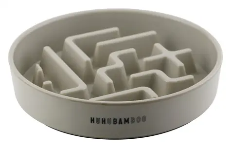 Huhubamboo Protihltací miska šedá / Miska pro psy / O 23 cm