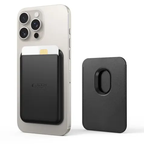 Tech-Protect MagWallet černá / Peněženka na karty / MagSafe / Univerzální